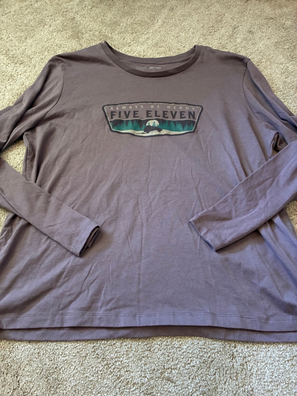 5.11 Tactical Always Be Ready Long Sleeve Graphic Tee -Mauve XL